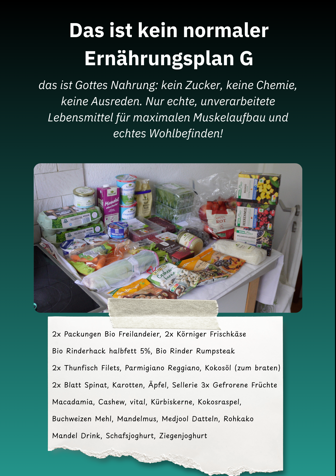 Jacked Ernährungsplan